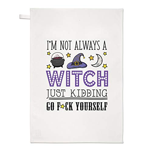I'm Not Always A Witch Tea Towel Dish Cloth