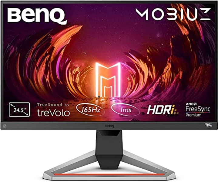 BenQ MOBIUZ EX2510S Monitor Gaming (24,5 pollici, FHD 1080p, IPS, 165 Hz, 1ms, HDR, FreeSync Premium, 144 Hz compatible)