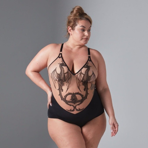 Dracona Bodysuit - Black/Butterscotch | Black/Butterscotch / S
