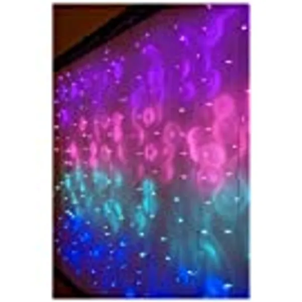 - LED String Curtain Lights with Dimmer Switch for Teen Room, Girls Room, College Dorm, Nursery and Kids Room Decor. Perfect for Mermaid, Purple, Pink Decoration. (Standard Version)