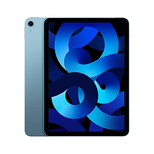 Apple iPad Air (5th Generation): with M1 chip, 10.9-inch Liquid Retina Display, 64GB, Wi-Fi 6, 12MP front/12MP Back Camera, Touch ID, All-Day Battery Life – Blue - WiFi - 64GB - Blue - Without AppleCare+