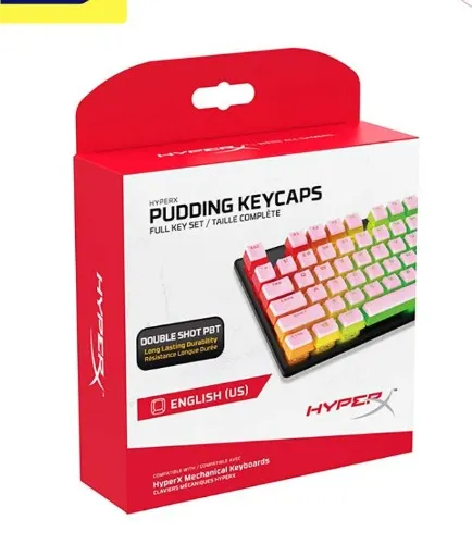 HyperX Pudding Keycaps Double Shot PBT (Pink)