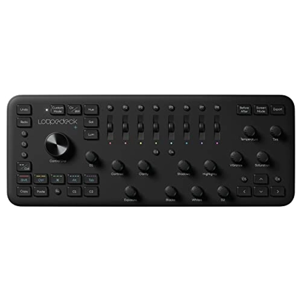 Loupedeck+ The Photo and Video Editing Console for Lightroom Classic, Premiere Pro, Final Cut Pro, Photoshop with Camera Raw, After Effects, Audition and More.