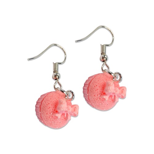 pink cupcake earrings