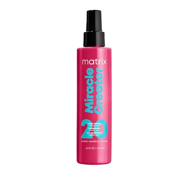 Matrix Multi-Tasking Hair Treatment, Leave-In Conditioner and Heat Protector with 20 Benefits, Total Results, Miracle Creator, 190ml
