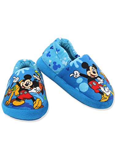 Mickey Mouse Toddler Boy's Plush Slippers