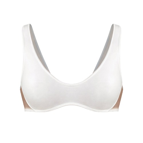 Core Scoop Neck Bralette Crystal - S / Crystal