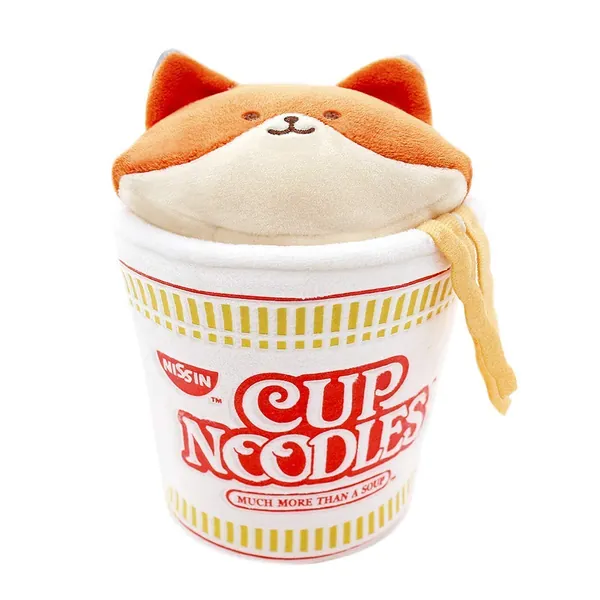 Anirollz x Nissin Cupnoodle Foxiroll 6" Blanket Plush Soft Squishy Stuffed Animal Fox