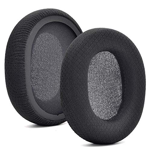 Replacement Black Fabric Ear Pads Cushion Compatible Gaming Headset Headphone
