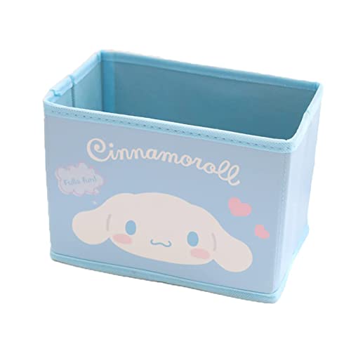 Cinnamoroll Collapsible Storage Bin, Cute Storage Box Foldable Baskets Kawaii Office Desk Organizer Cute Room Decor - Face2