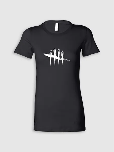 Slashes Women Crew Tee (Black) | M