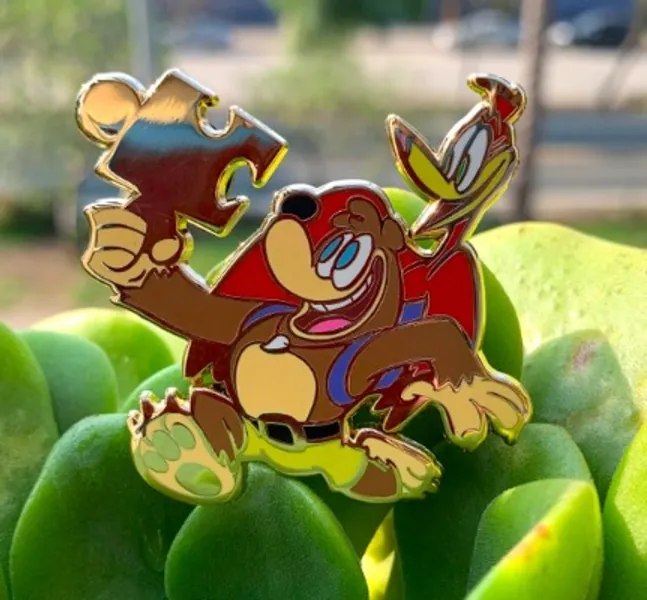 Banjo and Kazooie Golden Jiggy Pin | Etsy