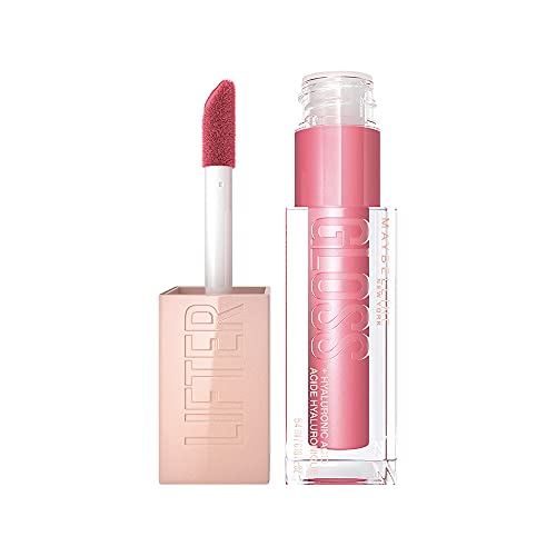 Maybelline New York Lifter Gloss, Hydrating Lip Gloss with Hyaluronic Acid, High Shine for Plumper Looking Lips, Petal, Warm Pink Neutral, 0.18 Ounce - PETAL