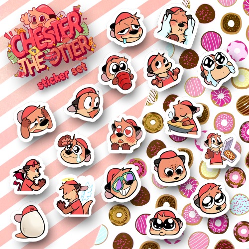 Chester Emote Sticker Set