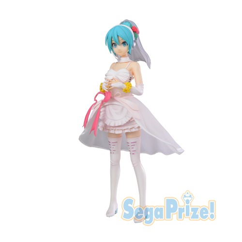 Hatsune Miku -Project DIVA- Arcade Future Tone - Hatsune Miku - SPM Figure - White Dress (SEGA) - Brand New