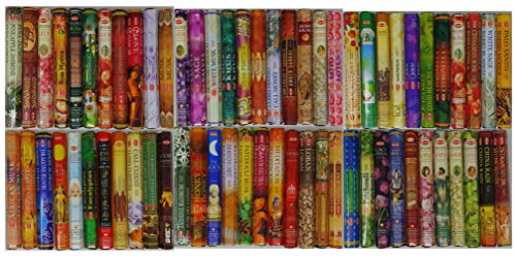 Hem Incense -12 Box Best Variety Pack 20 Sticks Each - 240 Sticks - 240g - 45+min Burn… - Hem Variety