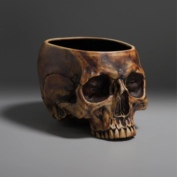Memento Mori Life-Sized Skull Bowls
