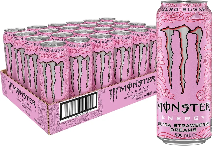 Monster Ultra Strawberry Dreams Energy Drink 24 x 500 ml