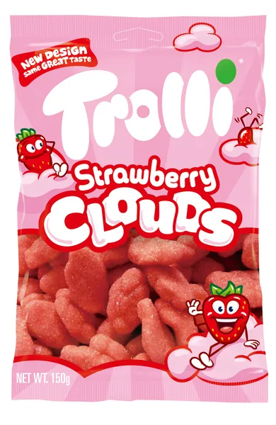 Trolli Strawberry Clouds Candy 150 g (Pack of 1)