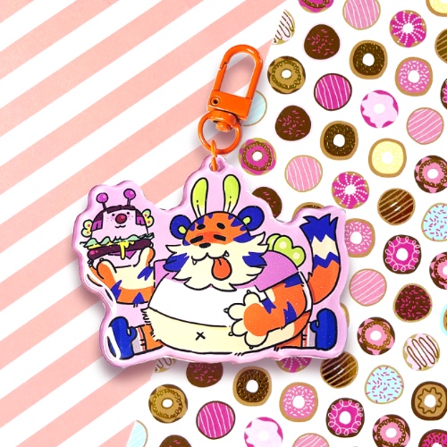 Mott Burger Keychain