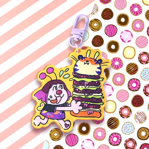 Bug Burger Keychain