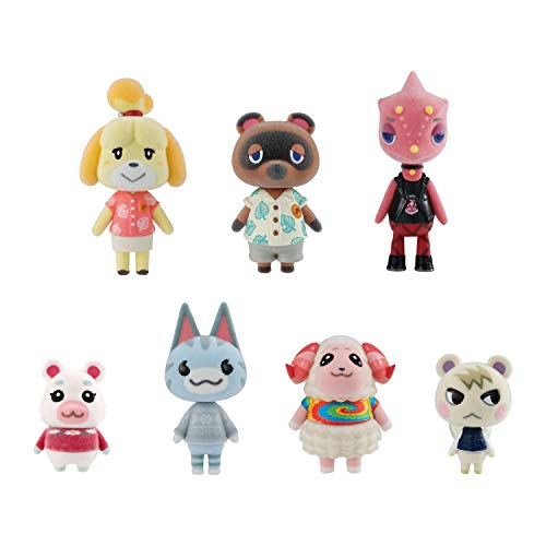 Bandai Shokugan - Animal Crossing: New Horizons Villager Flocked Doll Collection, (Complete Figure Set) (BAN62706) 2.2 inch - Volume 1 Set