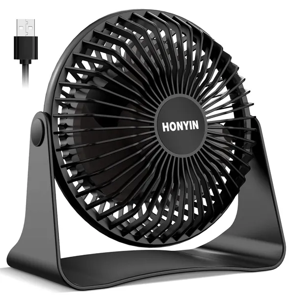 Black Desk USB Fan