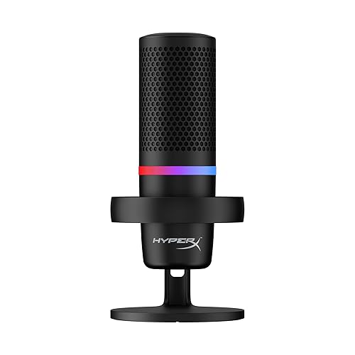 HyperX DuoCast – RGB USB Condenser Microphone for PC, PS5, PS4, Mac, Low-profile Shock Mount, Cardioid, Omnidirectional, Pop Filter, Gain Control, Gaming, Streaming, Podcasts, Twitch, YouTube, Discord - Microphone - DuoCast