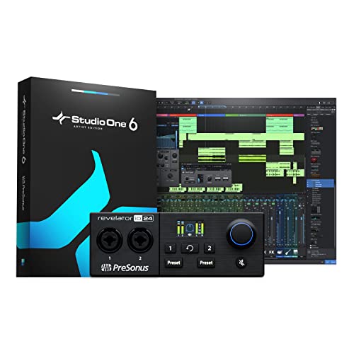 PreSonus Revelator io24 USB-C Compatible Audio Interface with Integrated Loopback Mixer and Effects for Streaming, Podcasting, and More - Revelator io24 USB-C Interface