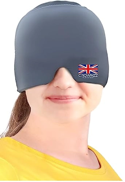 Migraine Relief Cap - Instant Relief with Reusable Headache Hat - Natural and Effective Pain Relief - Extra Gel for Long-Lasting Hot and Cold Therapy - Soothe Headaches with a Comfortable Fit Wrap