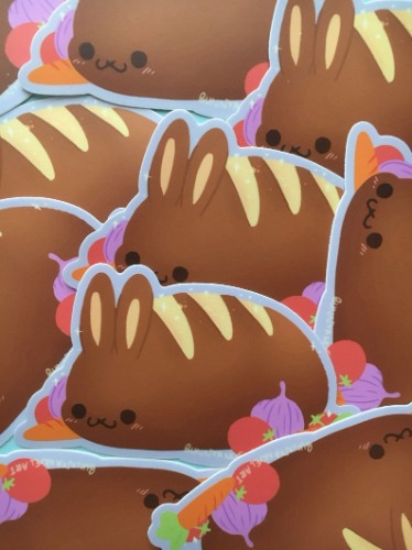Bunny Bakery Stickers - Bunny Loaf