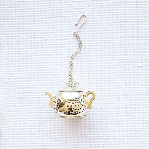 Gold Teapot Tea Infuser