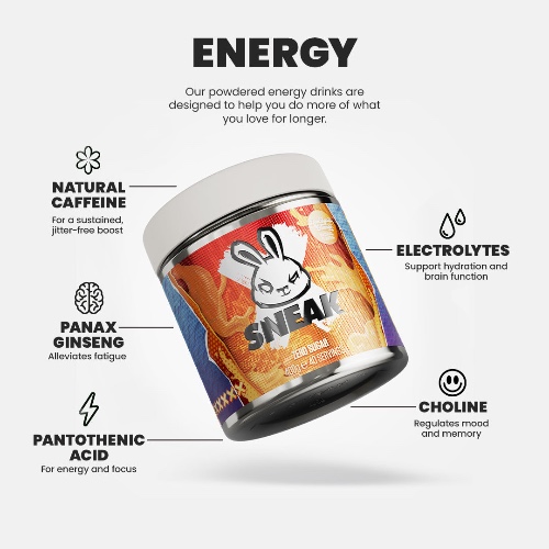 Sneak Energy 40 Serving Tub | Peach Iced Tea / TUB