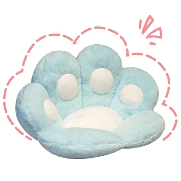 Assletes Cat Paw Cushion- Kawaii Cozy Cute Seat Cushion, Cat Paw Shape Lazy Sofa Office Chair Cushion,Office Cozy Warm Seat Pillow,Plush Sofa Cushion Home Decoration