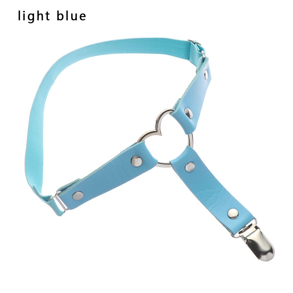 WCYC Elastic Gothic Accessories Women Harajuku Garter Belt Pu Leather Thigh Harness Heart Leg Garter Straps