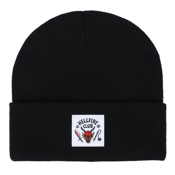 Stranger Things Hellfire Club Woven Label Beanie