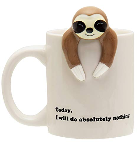 Decodyne Funny Sloth Coffee Mug - Cute Sloth Gifts For Women and Men - Best Friend Birthday Gifts for Women - Sloth