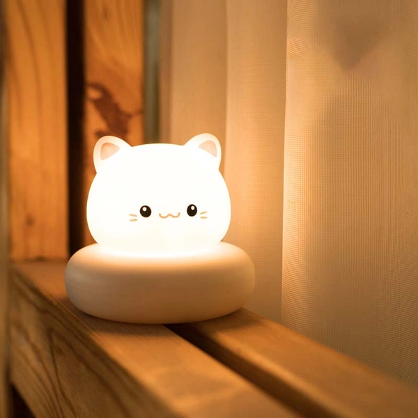 Cute Animal Night Light Touch Sensor Lamp LED Lights Kids Bedroom Lamp - B