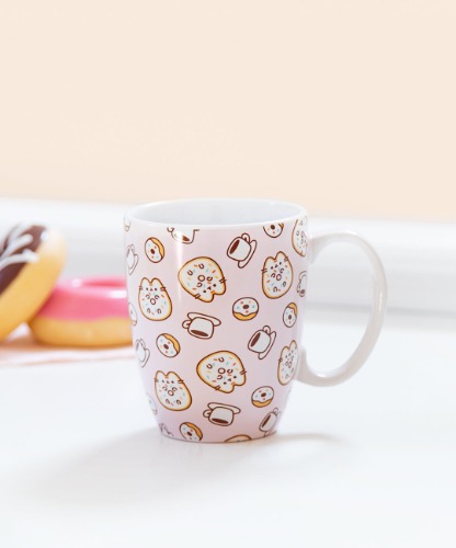 Pusheen Pink Donuts & Coffee Mug | Default Title