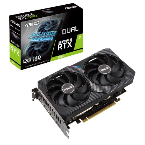 ASUS DUAL RTX3060 OC 12GB GDDR6 PCIE 4.0 HDMI 2.1 3XDP 1.4A V2, 90YV0GB2-M0NA10