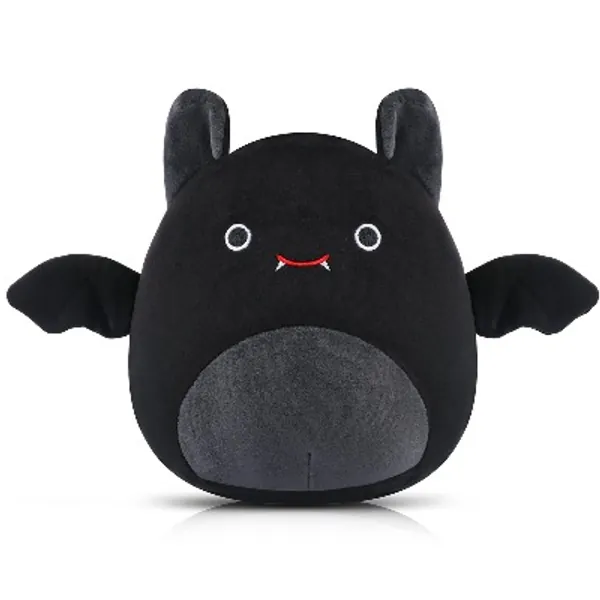 Bat Plush Stuffed Animal Toys, Christmas Plushie Toys for Kids, Hugging Goth Plush Cute Pillows Decoration for Home Christmas, Cotton Bat Plushie for Boys Girls