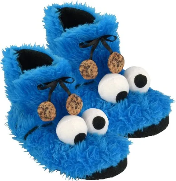 Sesame Street Crumb Monster Slippers Size 37-42 Plush Shoes Slippers Stuffed Toy Crumb Monster