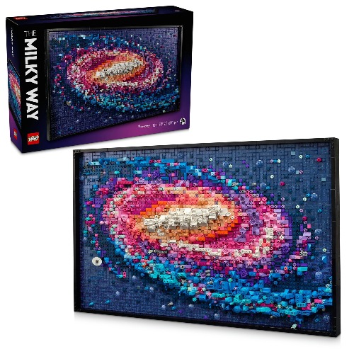 LEGO Art The Milky Way Galaxy Set 31212 Space Model Kit for Adults to Build, Creative Craft Activity for Design Lovers, Home Office Décor Idea for Living Room, Astronomy Toy