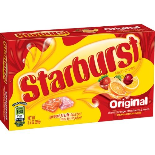 Starburst Original Fruit Chews Candy Theater Box, 3.5 Ounce