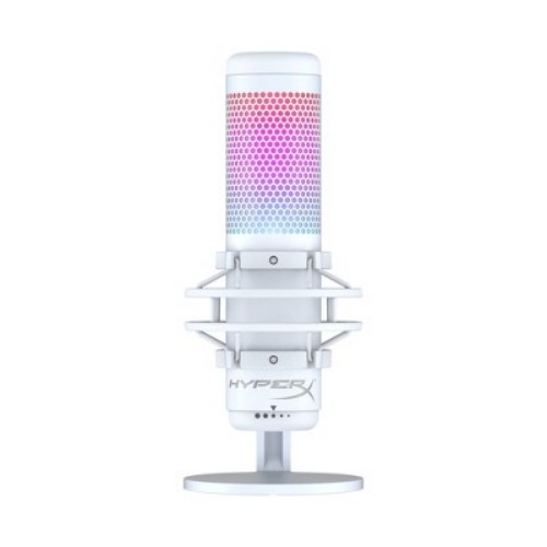 HyperX QuadCast S RGB USB Condenser Microphone for PC/PlayStation 4 - White