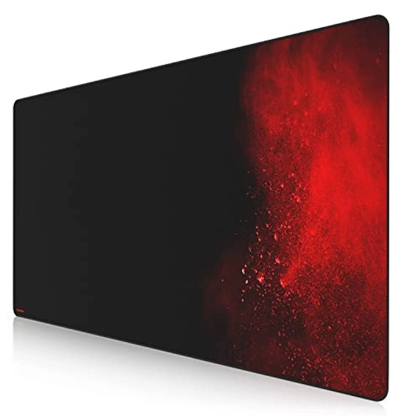 TITANWOLF - XXXL Mouse Mat - 1200 x 600 x 3 mm Mouse Pad – Extra Large Speed Gaming Mousepad - Table Mat Large Size - improved Precision and Speed – Design Blood