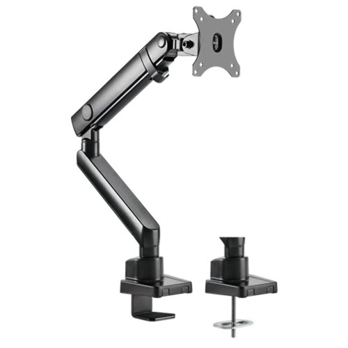 Brateck LDT20-C012 Single Monitor Aluminium Slim Mechanical Spring Monitor Arm Fit Most 17"-32" Monitor Up to 8kg per Screen VESA 75x75/100x100