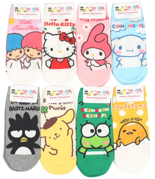 Womens Sanrio Characters Cartoon Novelty Socks