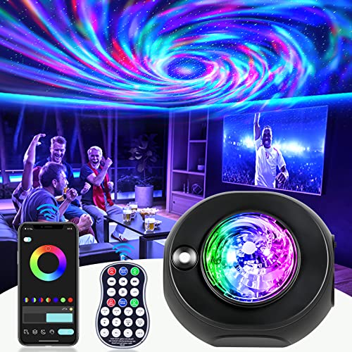 Star Projector Galaxy Projector, Dad Birthday Gift for Kids Bedroom Decor Night Light with Remote Nebula Starry Light Projector Ceiling Stars Aurora Borealis Light Projector - DQ-M2