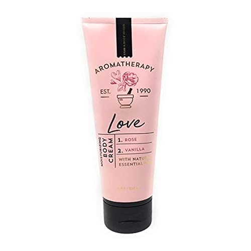 Bath and Body Works Aromatherapy LOVE - ROSE + VANILLA Body Cream 8 Ounce - Vanilla - 8 Ounce (Pack of 1)